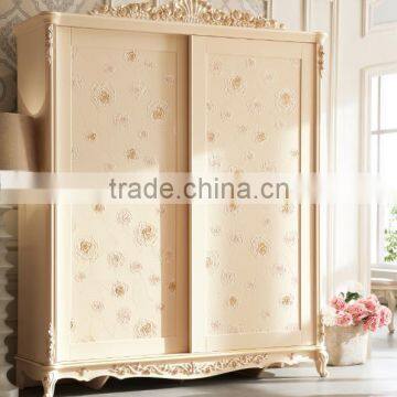 Spain Style Vintage Carved sliding wardrobe door for bedroom