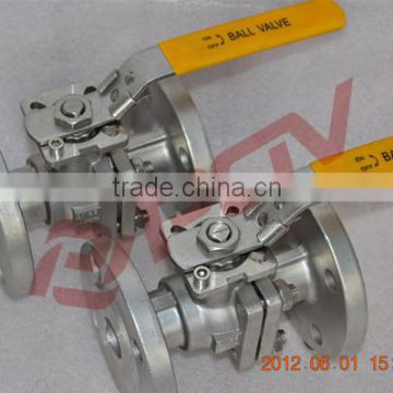 flange manual 1.5 inch ball valve china manufacturer