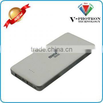 12000mah Slim Portable Metal Mobile Power Bank for smartPhone