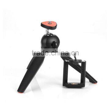 Portable Mini Tripod W/ Clip Mount Holder For Mibile Phones