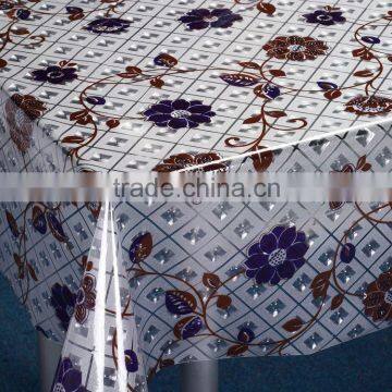 3D Embossed Printed PVC Tablecloth Table Cover