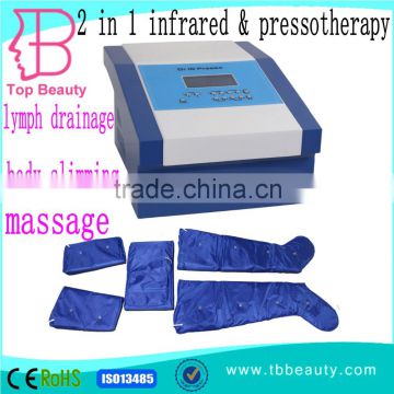 2 in 1 infared pressotherapy lymph drainage slim massage machine