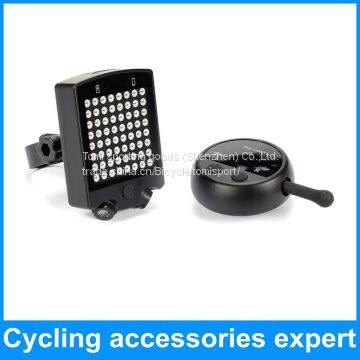 High Quality 64 LED Wireless Remote Control Bicycle Bike Signal Brake Rear Light With Laser Warning photo-2