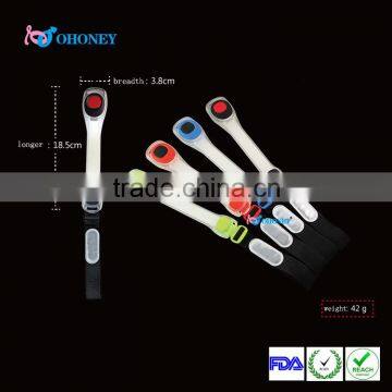 Promotion Custom Logo Silicone Led Safety Armband For Running