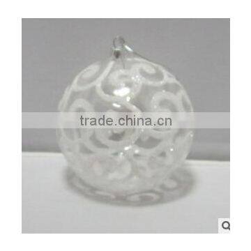 Wholesale white snow ball christmas ornaments/Hanhing christmas tree ornaments plastic ornaments