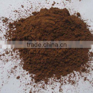 Dark Brown Alkalized cocoa powder fat 10-12% for making chocolates material