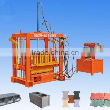 shandong shengya better than small factory concrete block machine for hollow block, solid brick, paver and kerb