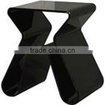 2013 new design black acrylic table with magazine hoders