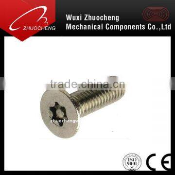 stainless steel flat head trox head security screws