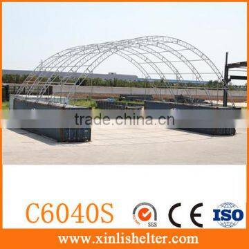 W18xL12m Waterproof Half Round Container Tent