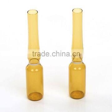 1ml glass ampoule amber form B white ring from Wuhu Changjiang