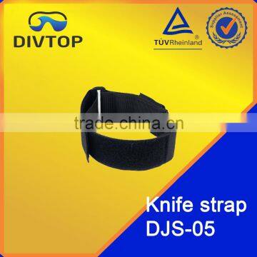 Commercial diving equipment knife straps