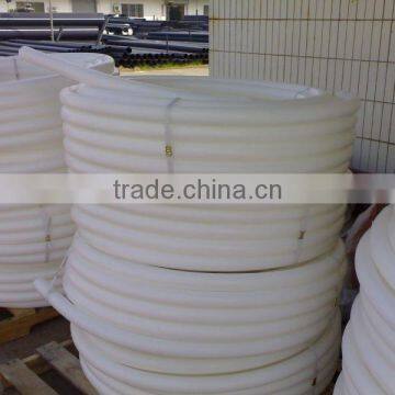 Color white HDPE underground flexible cable duct