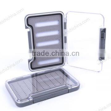 Wholesale waterproof foam insert slim plastic fly box