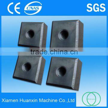 Triple-shaft Shredder Blades for Plastic Container Crushing