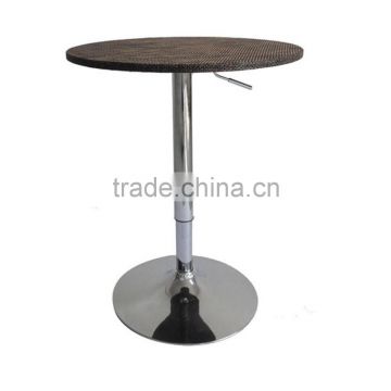 26" Modern Adjustable Rattan Wicker Bar Table Stand