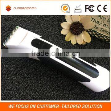 Latest design and good quality stainiess steel/ceramic blades clipper cheap trimmer fashional hair cutter