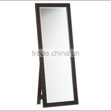 Bathroom wood frame mirror