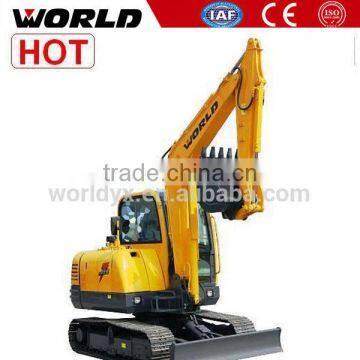 long boom 6 ton hydraulic chain drive excavator machine for sale