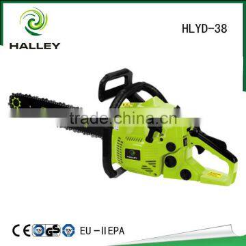 CE approve 38cc Gasoline Chain Saw Chainsaw 3800 HLYD-38 with 16"/18" saw & bar