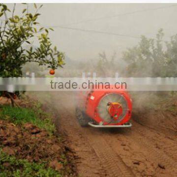 self propelled fruit garden orchard high press boom air blast sprayer vehicle 1000L tank with cabin and air conditioner