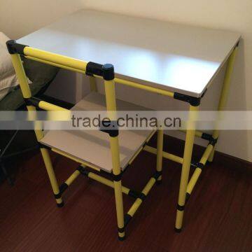 Simple Lean Tube/pipe Table/chair Set photo-2