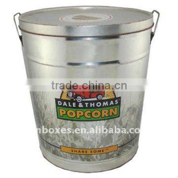 food grade 6.5 gallon large popcorn can