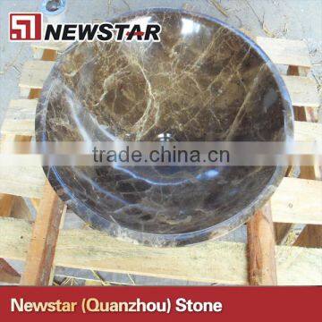 black emperador marble sink