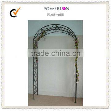 Ornate White Metal Wire Garden Arch photo-3