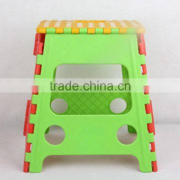 Plastic children foldable stool with color assorted