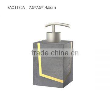 Modern Style Grey Cement / Concrete Bathroom Accessories With Groove Copper or Paninting photo-2