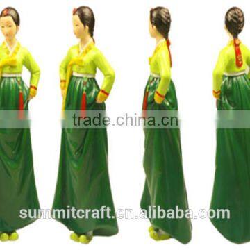 Custom South Korean Young Girl Resin Traditional Korean Gifts photo-2