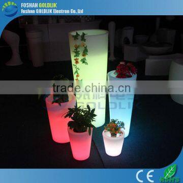 Flower Gardens Drain off Water RGB Colors Lighted Flower Pot