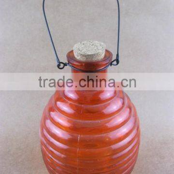 3 Sizes Colored Glass Wasp Trap Hanging Glass Bee Catcher, Glass Pest Catcher photo-3