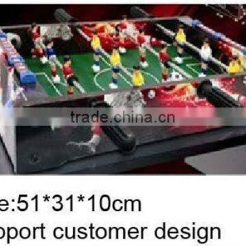 Custom foosball table colorful design