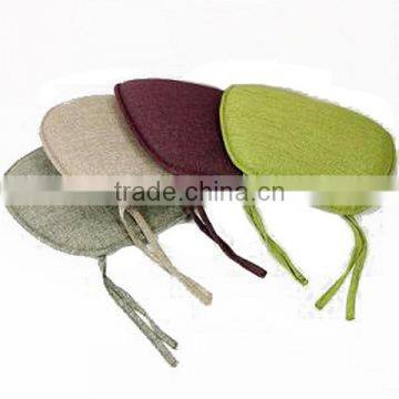 Colourful Linen Spone Plastic Seat Chair Cushion