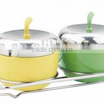 5pcs Stainless Steel Seasoning Pot Spice Container Set photo-4