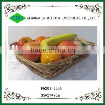 Made in China Handmade Weaving Fruit Wicker Tray photo-3