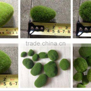 Mini Artificial Moss Stone , Different Size Plastic Moss Stone photo-3