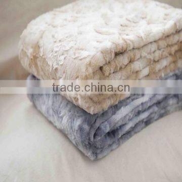 100% Polyester Polar Fleece Knit Fabric for Winter Blanket photo-3