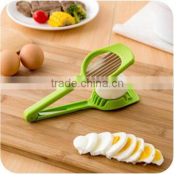 wholesale stock plastic egg slicer egg tools mushroom slicer with handle