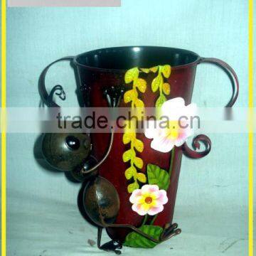 Metal Flower Pot Garden Home With 3D Metal Application Iron Flower Pot Stand photo-2