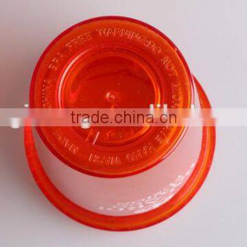 Double Wall Plastic Red Tumbler With Straw Lid 16oz photo-4