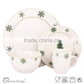 Christmas Tree Decor Christmas Ceramic Dinner Set