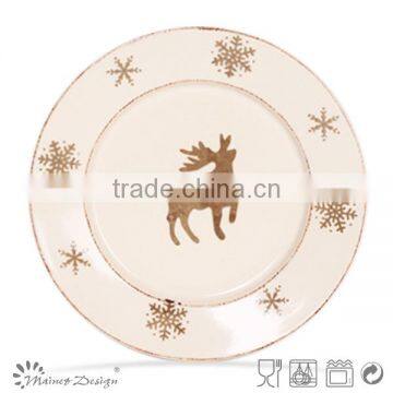 ceramic christmas plate/christmas plate