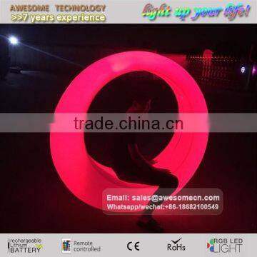 Outdoor Events Decorative Hanging Ring Shaped Led Illuminating Swing photo-6