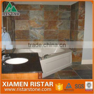 Cultural Rusty Yellow Slate Stone for Wall Cladding and Floor Tiles photo-2