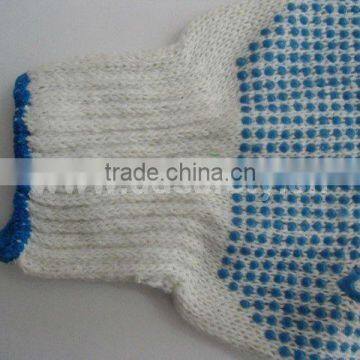 DDSAFETY 2017 Cotton Polyester Knitted Gloves With PVC Dots photo-4