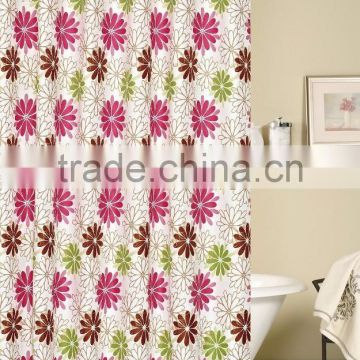 Bamboo Jacquard Print shower Curtain