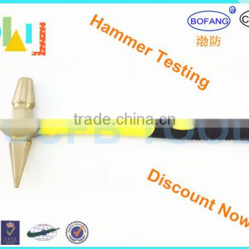 Non-sparking Aluminum Bronze Hammer Testing With Fiber Handle,Explosion-proof Testing Hammer,Nonsparking Hammers